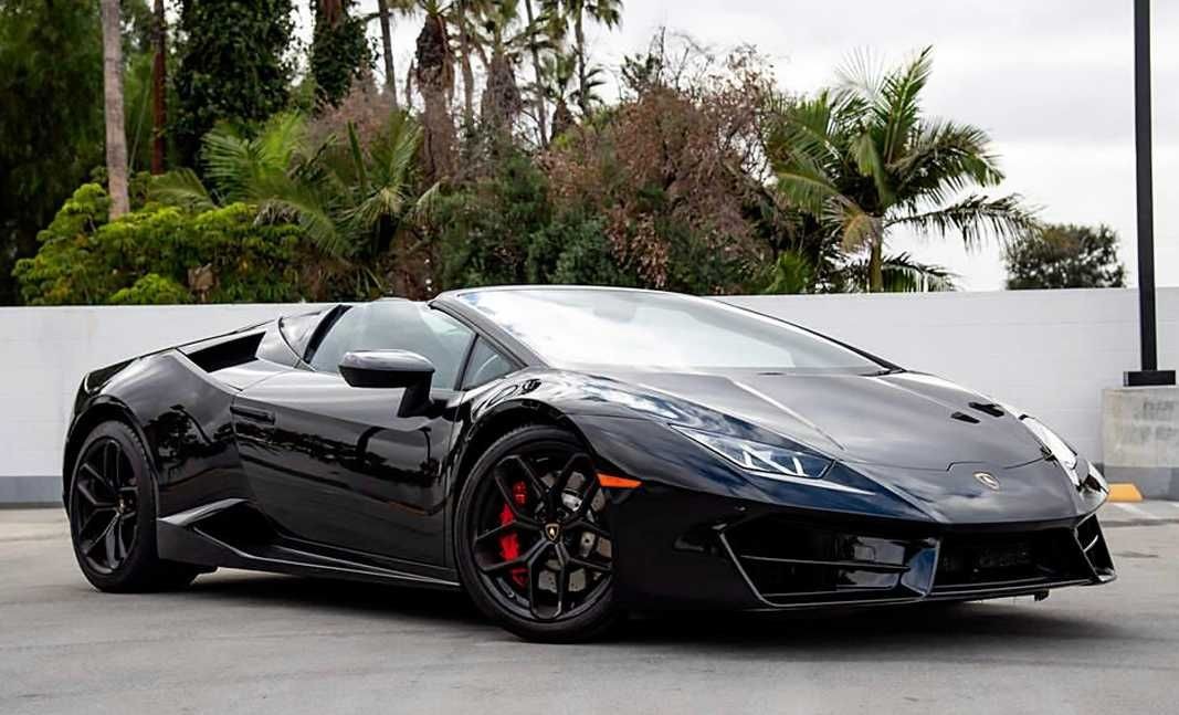 Lamborghini huracan super cars black Lamborghini beach 